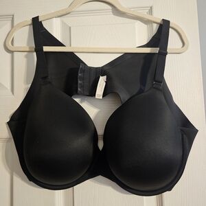 Cacique Black Full Coverage T-Shirt Bra with Smooth Molded Cups
